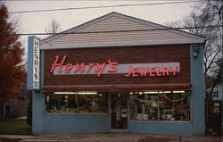 Henry's Jewelry Store, 208 Main Street Postcard