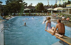 The Commodore Motel Cape Cod, MA Postcard Postcard