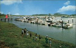 Allen Harbor, Cape Cod Harwich Port, MA Postcard Postcard