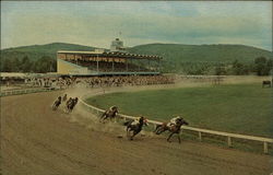 Berkshire Downs Race Track, Route 20 Hancock, MA Postcard Postcard