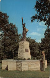 A Copy of the Statue of Liberty Lincoln, NE Postcard Postcard