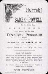 Hurrah! for Baden-Powell Postcard