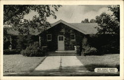 Boy Scout Cabin Postcard