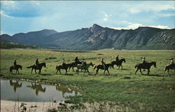 Mountain Horseback Riding Cimarron, NM Postcard Postcard