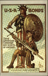 Poster, World War I Boy Scouts of America Postcard