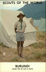 Scouts of the World: Burundi Boy Scouts Postcard Postcard
