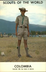 Scouts of the World: Colombia Boy Scouts Postcard Postcard