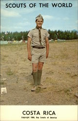 Scouts of the World: Costa Rica Boy Scouts Postcard Postcard