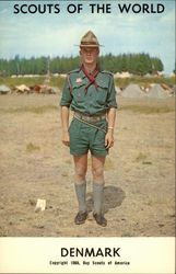 Scouts of the World: Denmark Postcard