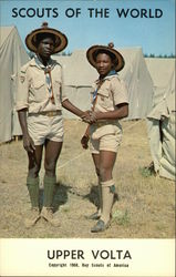 Scouts of the World: Upper Volta Postcard
