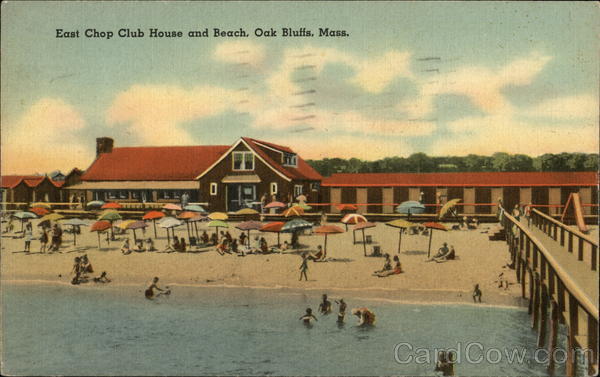 East Chop Club House and Beach Oak Bluffs Massachusetts