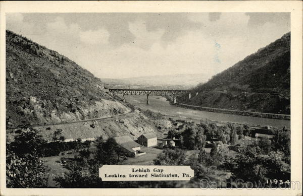 Lehigh Gap Looking toward Slatington Pennsylvania