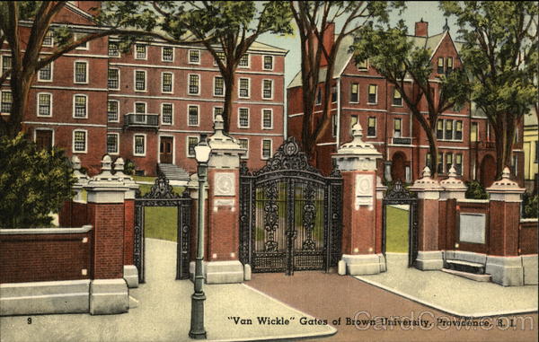 Van Wickle Gates of Brown University Providence Rhode Island
