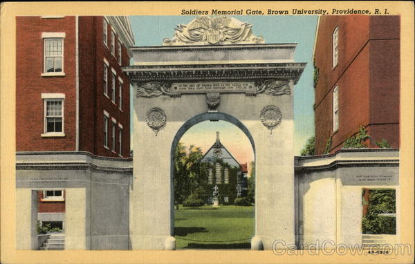 Soldiers Memorial Gate, Brown University Providence Rhode Island