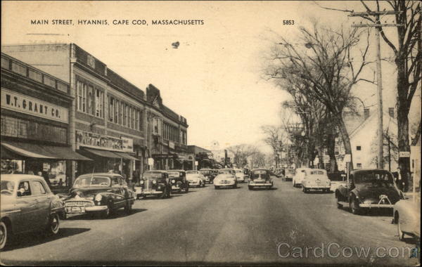 Main Street View in Cape Cod Hyannis Massachusetts