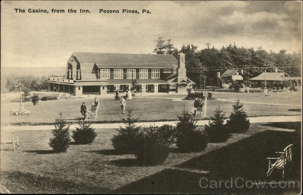 The Casino, from the Inn Pocono Pines Pennsylvania