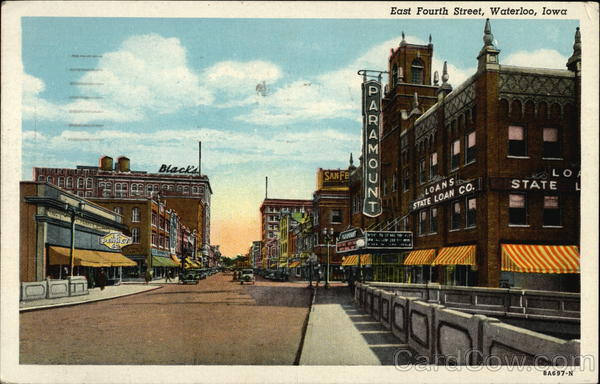 View of East Fourth Street Waterloo Iowa