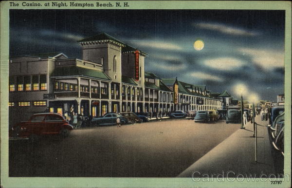 The Casino at Night Hampton Beach New Hampshire