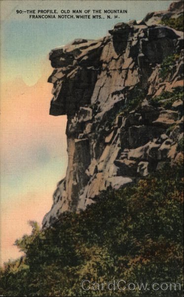 Old Man of the Mountains Franconia Notch New Hampshire