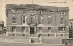 Street View of YMCA Building Postcard