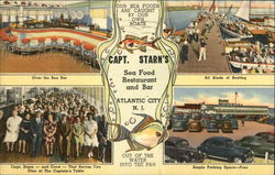 Capt. Starn's Restaurant and Boating Center at Inlet Atlantic City, NJ Postcard Postcard