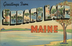 Sebago Lake Maine Postcard Postcard