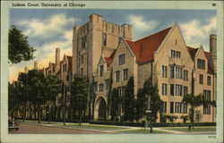 Judson Court and Burton Court, University of Chicago Illinois Postcard Postcard