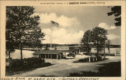 Davis Brothers Cabins North Edgecomb, ME Postcard Postcard