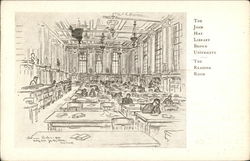 Brown University - The John Hay Library, The Reading Room Postcard