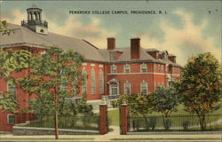 Pembroke College Campus Providence, RI Postcard Postcard