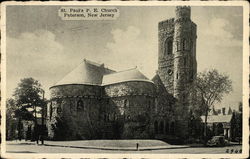 Street View of St Paul's PE Church Paterson, NJ Postcard Postcard