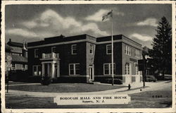 Borough Hall and Fire House Sussex, NJ Postcard Postcard