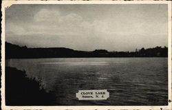 Clove Lake Sussex, NJ Postcard Postcard