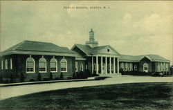 Public School and Grounds Postcard