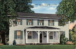 King House at Alabama College Montevallo, AL Postcard Postcard