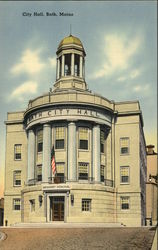 City Hall Bath, ME Postcard Postcard