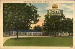 The Orange Motel Glennville, GA Postcard Postcard