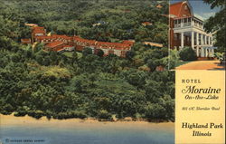Hotel Moraine-on-the Lake Highland Park, IL Postcard Postcard