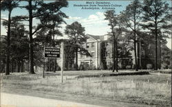 Men's Dormitory at the Henderson State Teachers College Arkadelphia, AR Postcard Postcard