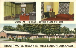 Troutt Motel Postcard