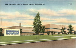 New Electronics Plant of Western Electric Allentown, PA Postcard 