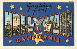 Greetings from Hollywood, California Postcard