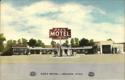 Dee's Motel Beaver, UT Postcard Postcard