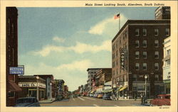 Main Street Looking South Postcard