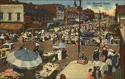 Maxwell Street Chicago, IL Postcard Postcard