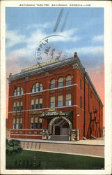 Savannah Theatre Georgia Postcard Postcard