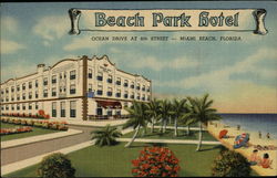 Beach Park Hotel Miami Beach, FL Postcard Postcard