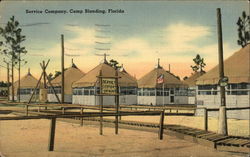 Service Company, Camp Blanding Starke, FL Postcard Postcard