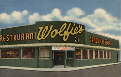Wolfie's Restaurant and Sandwich Shop Postcard