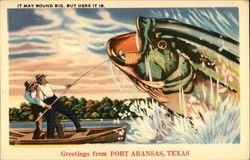 Greetings from Port Arkansas Port Aransas, TX Postcard Postcard